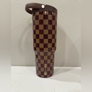 HydroJug Brown Checkered 32oz sport bottle
